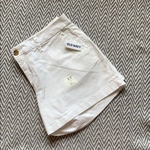 Old Navy 3.5” white shorts